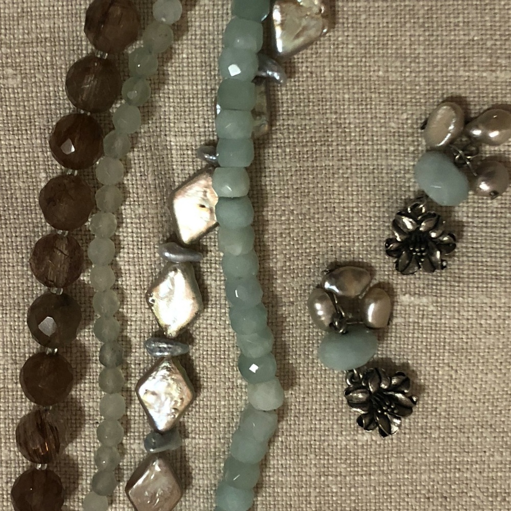 David Aubrey bracelet and earring set